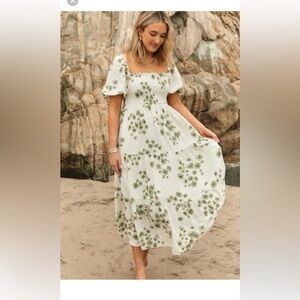 Abercrombie and Fitch Floral Midi Dress XS